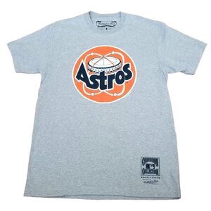 Houston Astros Mitchell Ness Cooperstown collection Astrodome Heather Gray Shirt